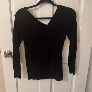 525 America Off The Shoulder Black Sweater